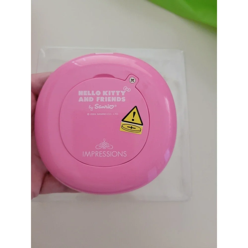 Hello Kitty LED Compact Mirror - Vacay Edition Rechargeable Pink NIB